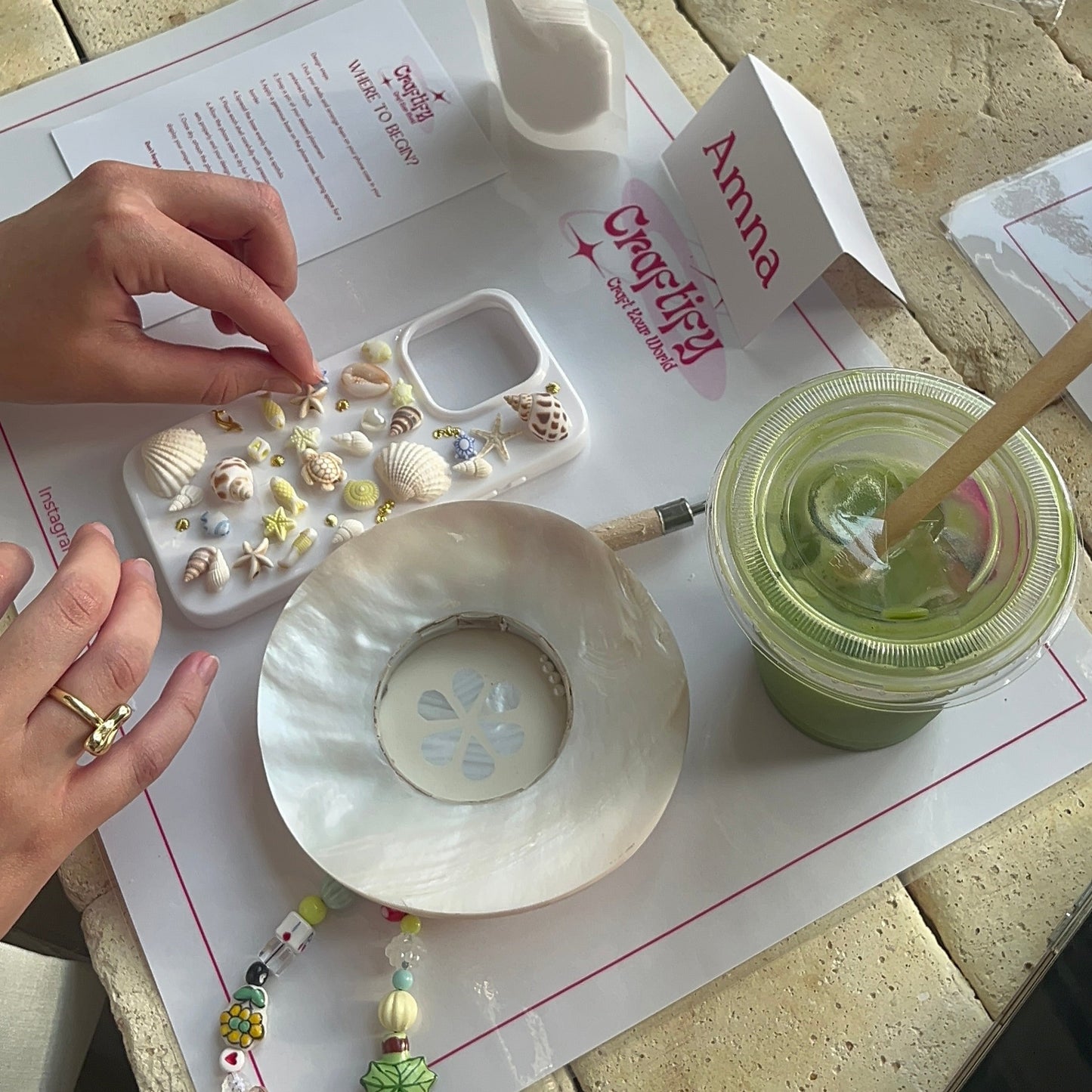 Sea Shells Phone Case Workshop  - Dubai - Abc Roasters Cafe, One central DWTC  | Friday 11 - 7-2025