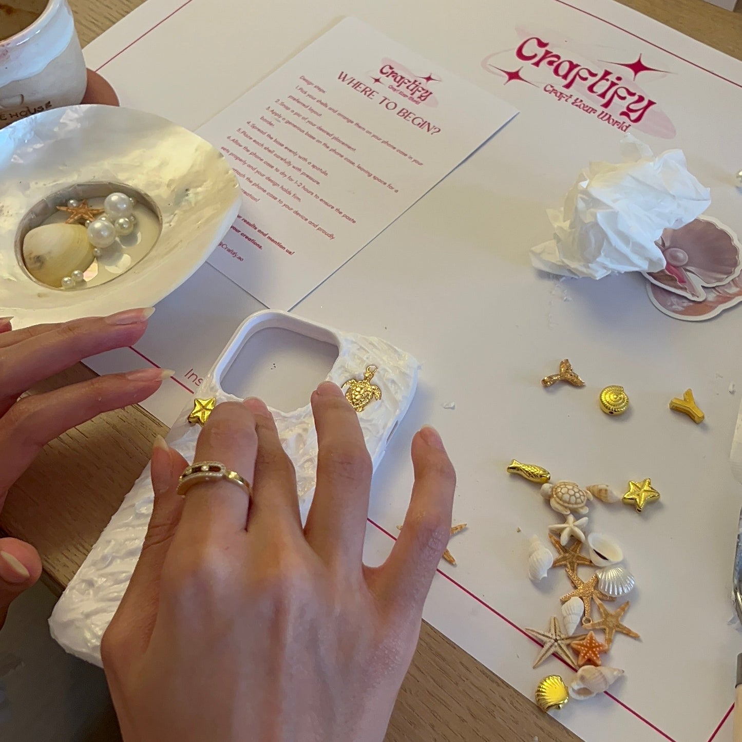 Sea Shells Phone Case Workshop  - Dubai - Abc Roasters Cafe, One central DWTC  | Friday 11 - 7-2025